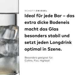 New Longdrink Glas | Convention - | 370 ml Klare Wassergläser|Longdrinkgläser