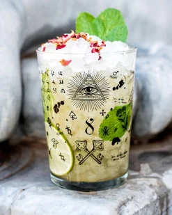 New Longdrinkglas - Alchemy Verzierung | 510 ml Longdrinkgläser