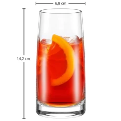 Clearance Longdrinkglas | Experience - | 360 ml (6 Stk) Klare Wassergläser|Longdrinkgläser