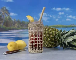 Sale Longdrinkglas - Seegras Korb | 420 ml Tiki Becher|Longdrinkgläser