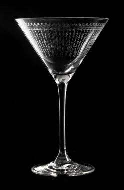 Best Martiniglas Verdot | 1920er Verzierung - 210 ml Martinigläser