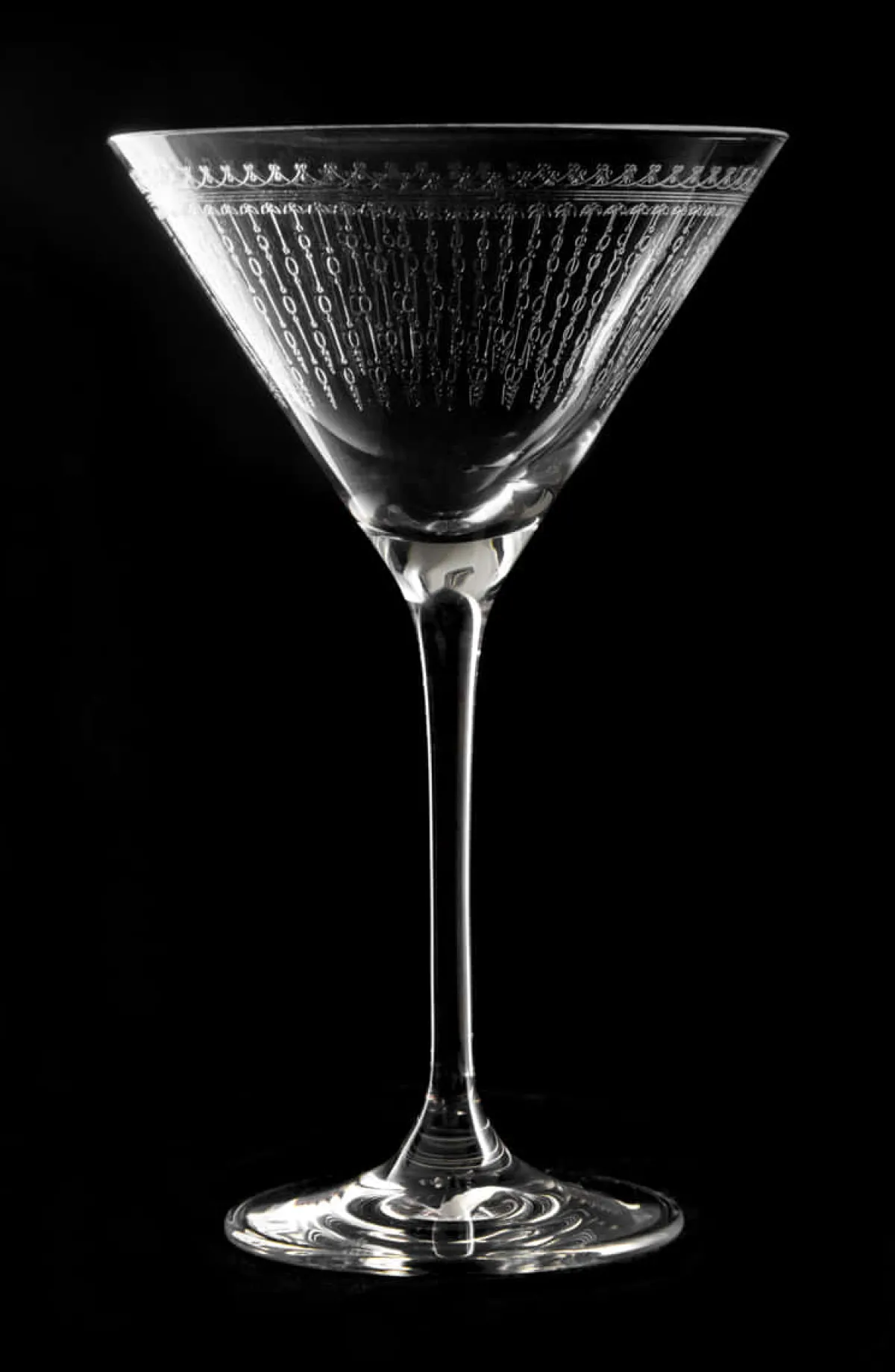 Best Martiniglas Verdot | 1920er Verzierung - 210 ml Martinigläser