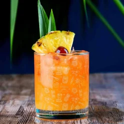 Best Old Fashioned Glas - Tiki Verzierung | 250ml Tiki Becher|Tumbler / Old Fashioned Gläser