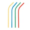 Outlet Papierstrohhalm biegbar | Bunt - Ø 6 mm x 22 cm - Papstar Pure (100 Stk) Papier Strohhalme|Trinkhalme