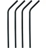 Outlet Papierstrohhalm biegbar | Schwarz - Ø 6 mm x 22 cm - Papstar Pure (100 Stk) Papier Strohhalme|Trinkhalme