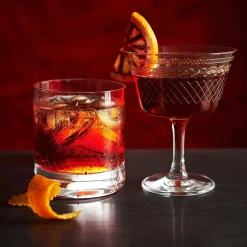 Outlet Retro Old Fashioned Tumbler | 1910er Verzierung - 300 ml Tumbler / Old Fashioned Gläser