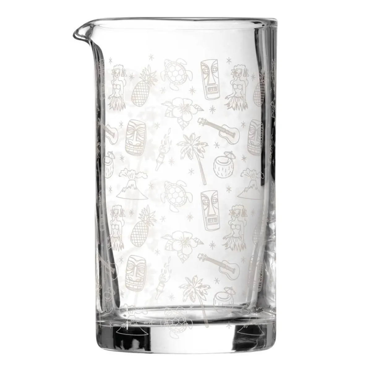 Hot Rührglas Tiki | Verziert - 700 ml Cocktail Rührgläser