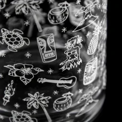 Hot Rührglas Tiki | Verziert - 700 ml Cocktail Rührgläser