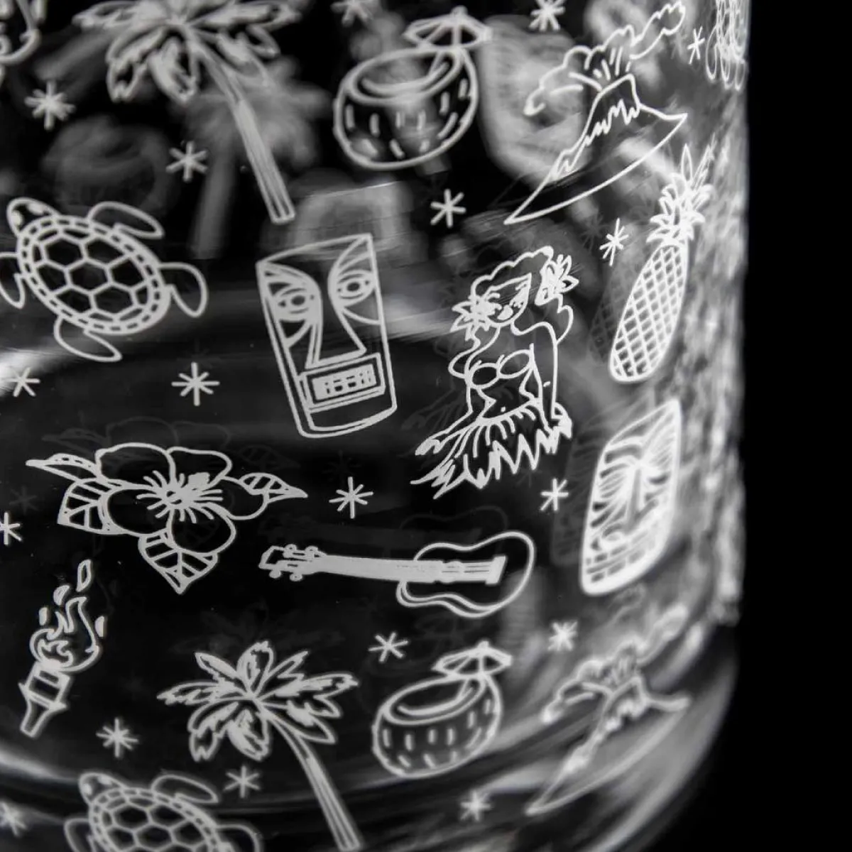 Hot Rührglas Tiki | Verziert - 700 ml Cocktail Rührgläser