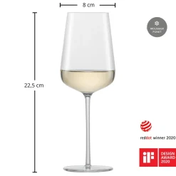 Riesling Weißweinglas | Verbelle - | 410 ml (6 Stk) Kristallgläser|Weißweingläser