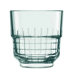 Sale Rocks Glas - Karomuster | Stapelbar - 260 ml Stapelbare Trinkgläser|Tumbler / Old Fashioned Gläser