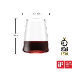 Sale Rotweinbecher | Power - | 500 ml (6 Stk) Klare Wassergläser|Spezielle Weingläser