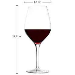 New Rotweinglas | Exquisit - | 480 ml (6 Stk) Rotweingläser