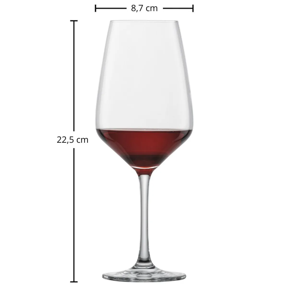 Best Rotweinglas | Taste - | 0,15l Eiche - 500 ml (6 Stk) Geeichte Weingläser