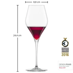 New Rotweinweinglas | Finesse - | 440 ml (6 Stk) Kristallgläser|Rotweingläser