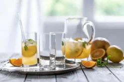 Best Saftglas | Paris - | 250 ml (6 Stk) Kristallgläser|Klare Wassergläser