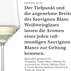 Sauvignon Weißweinglas | Pure - | 410 ml (6 Stk) Kristallgläser|Weißweingläser