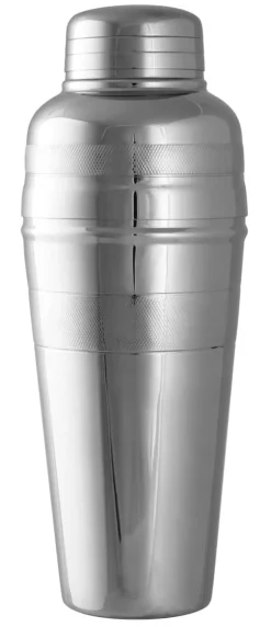 Hot Savoy Cocktailshaker | Dreiteilig - Silber - 700 ml Cocktailshaker