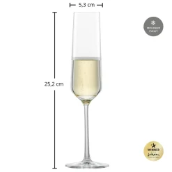 Clearance Sektglas | Pure - | 210 ml (6 Stk) Kristallgläser|Sektgläser