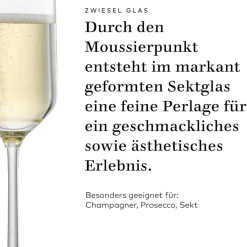 Clearance Sektglas | Pure - | 210 ml (6 Stk) Kristallgläser|Sektgläser