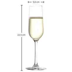 Discount Sektglas | Revolution - | 0,1l Eiche - 200 ml (6 Stk) Geeichte Weingläser