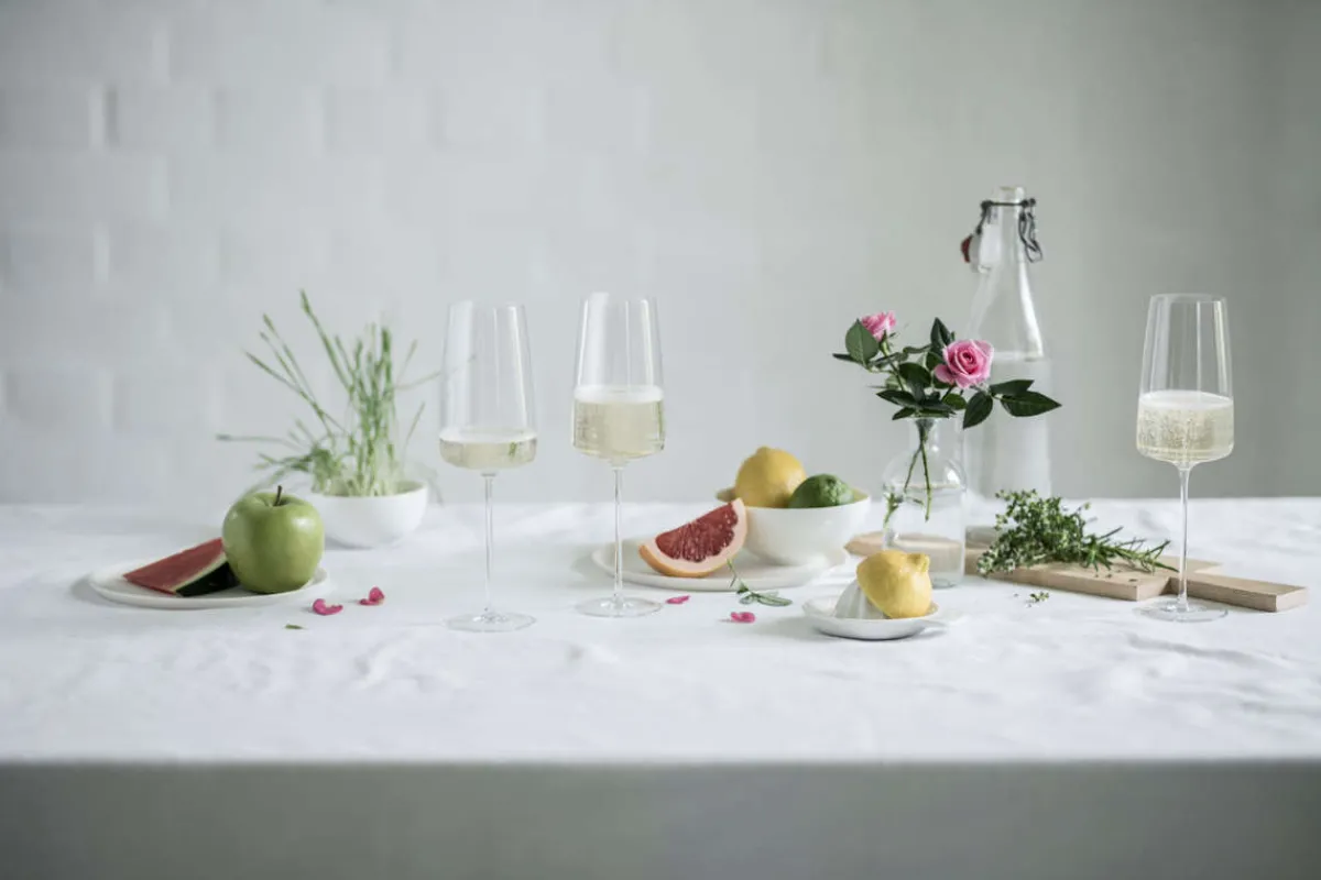 Discount Sektglas | Vivami - | 410 ml (6 Stk) Kristallgläser|Handgefertigte Weingläser