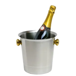 Clearance Sektkühler mit goldfarbenen Griffen | 5L Sekt- & Flaschenkühler