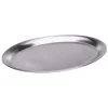 Clearance Serviertablett oval - Edelstahl matt | 29 x 22 cm Tabletts
