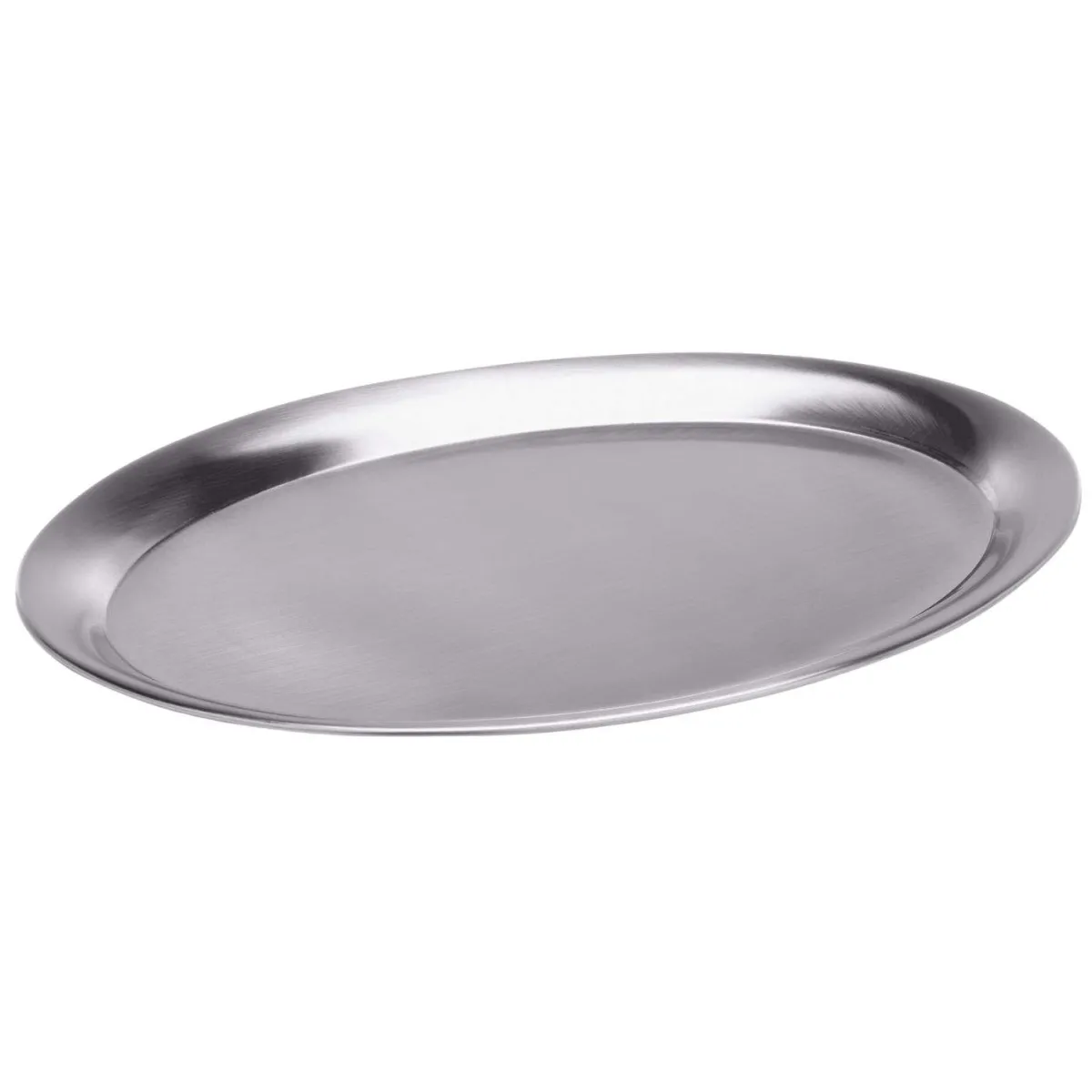 Clearance Serviertablett oval - Edelstahl matt | 29 x 22 cm Tabletts