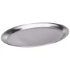 Outlet Serviertablett oval - Edelstahl matt | 23 x 17 cm Tabletts