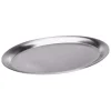 Sale Serviertablett oval - Edelstahl matt | 26,5 x 19,5 cm Tabletts