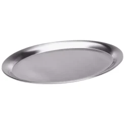Sale Serviertablett oval - Edelstahl matt | 26,5 x 19,5 cm Tabletts
