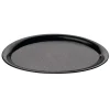 Sale Serviertablett oval - rutschfest | schwarz - 26,5 x 19,5 cm Tabletts