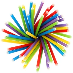 Shake Papier-Trinkhalm | Bunt - Ø 8 mm x 25 cm - Papstar Pure (100 Stk) Papier Strohhalme|Trinkhalme