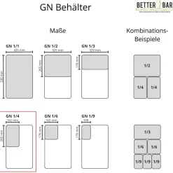 Silikondeckel Flexsil - GN 1/4 Gastronomiebehälter (Gn)