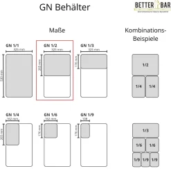 Clearance Silikondeckel Flexsil - GN 1/2 Gastronomiebehälter (Gn)