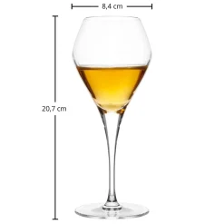 Clearance Süßweinglas | Q1 - | 320 ml (6 Stk) Handgefertigte Weingläser|Spezielle Weingläser