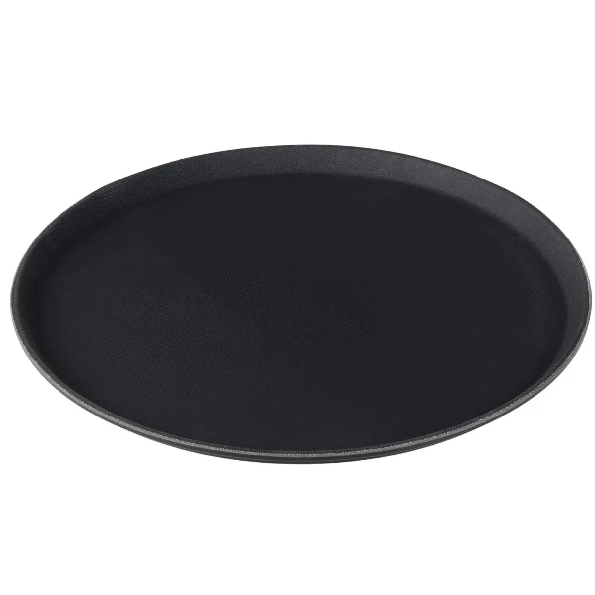 New Tablett rutschfest - Polypropylen | Schwarz - Ø 45 cm Tabletts