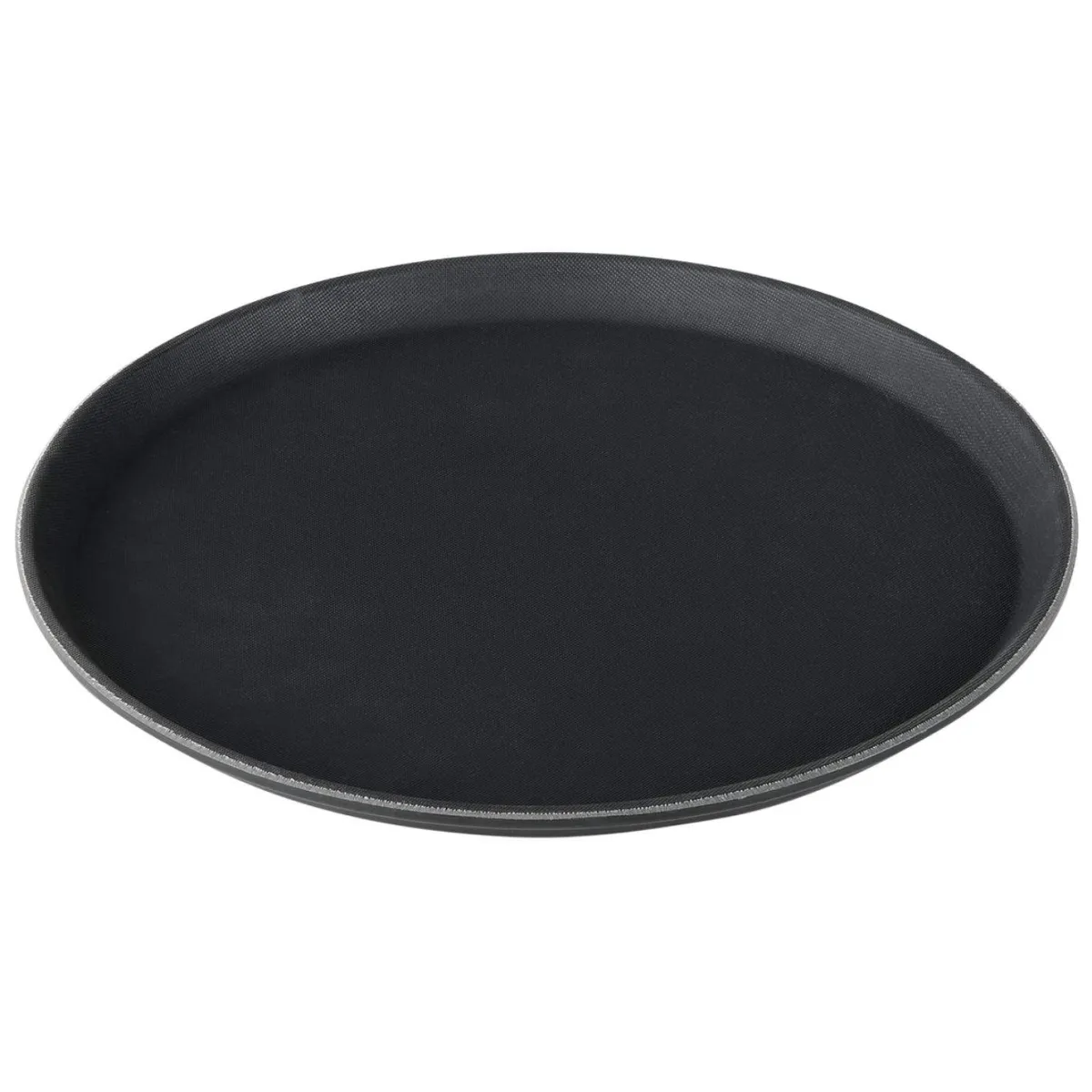 Best Tablett rutschfest - Polypropylen | Schwarz - Ø 36 cm Tabletts