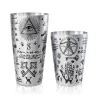 New Tin-in-Tin Cocktail Shaker - Yokai Tattoo | Alchemy verziert Cocktailshaker