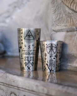 New Tin-in-Tin Cocktail Shaker - Yokai Tattoo | Alchemy verziert Cocktailshaker