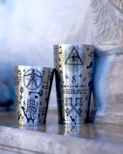 Discount Tin-in-Tin Cocktail Shaker - Kenko Tattoo | Alchemy verziert Cocktailshaker