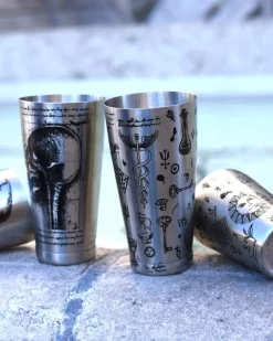 Discount Tin-in-Tin Cocktail Shaker - Kenko Tattoo | Alchemy verziert Cocktailshaker