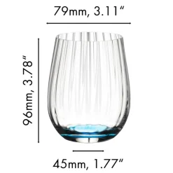 Tumbler bunt - Happy O Optisch | Riedel | 340 ml (4 Stk) Farbige Wassergläser