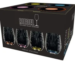Tumbler bunt - Happy O Optisch | Riedel | 340 ml (4 Stk) Farbige Wassergläser