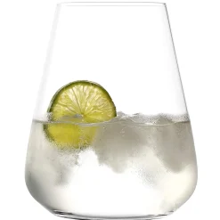 Discount Wasserglas | Q1 - | 570 ml (6 Stk) Klare Wassergläser|Tumbler / Old Fashioned Gläser