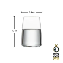 Outlet Wassergläser | Sensa - | 500 ml (6 Stk) Kristallgläser|Klare Wassergläser