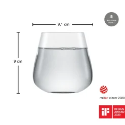 Sale Wassergläser | Verbelle - | 400 ml (6 Stk) Kristallgläser|Klare Wassergläser