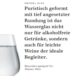 Sale Wassergläser | Verbelle - | 400 ml (6 Stk) Kristallgläser|Klare Wassergläser