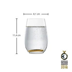 Outlet Wassergläser | Vina Touch - | Bernstein - 390 ml (6 Stk) Farbige Wassergläser